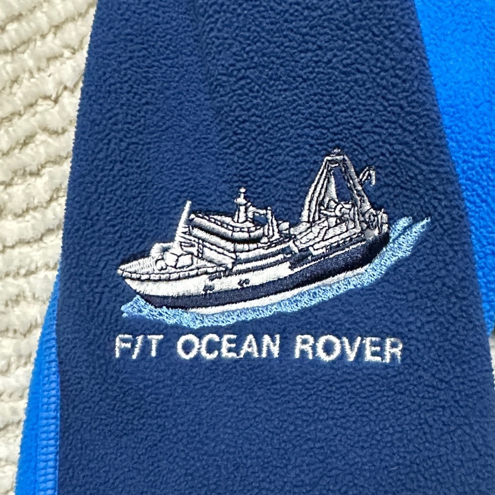 Helly Hansen F/T Ocean Rover Fishing Boat Royal Blue and Navy Fleece Jacket - Picture 4 of 11